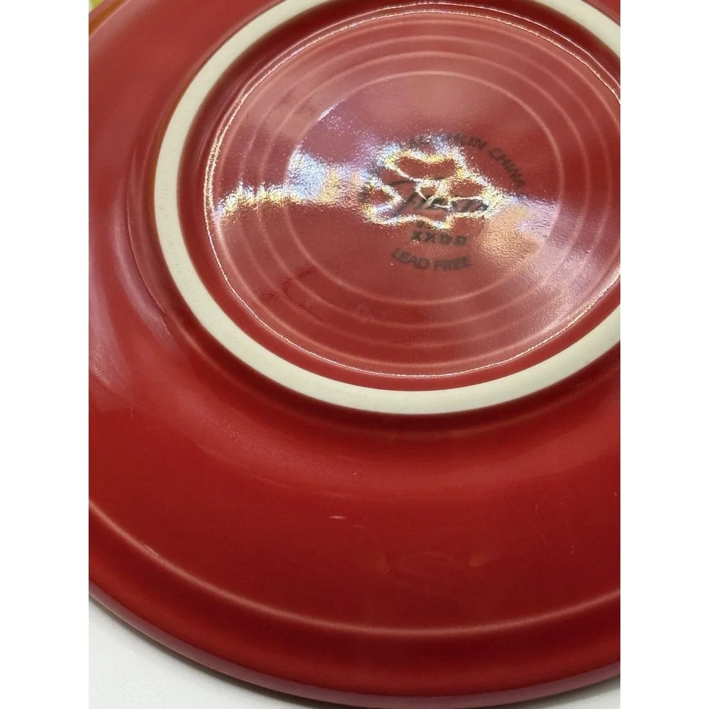 Lot of 4 Fiestaware Saucer Plates 6